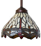 7"W Tiffany Hanginghead Dragonfly Pendant