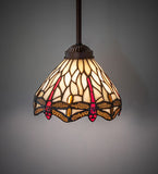 7"W Tiffany Hanginghead Dragonfly Pendant