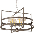 36"W Aldari 6 Lt Chandelier