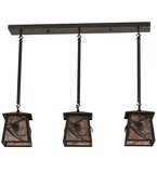36"L Whispering Pines 3 Lt Island Pendant