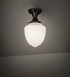 8"W Revival Schoolhouse Semi-Flushmount