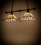 32"L Prairie Wheat 2 Lt Island Pendant