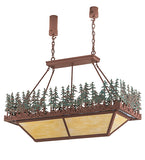 42"L Pine Lake Oblong Inverted Pendant