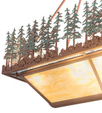 42"L Pine Lake Oblong Inverted Pendant