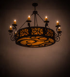 56"W Delano 10 Lt Chandelier