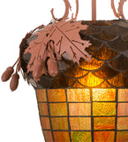 15"W Oak Leaf & Acorn Pendant