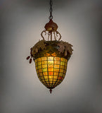 15"W Oak Leaf & Acorn Pendant