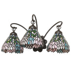 22"W Wisteria 3 Lt Wall Sconce