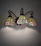 22"W Wisteria 3 Lt Wall Sconce