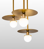 75"L Bola Plato 6 Lt Cascading Pendant
