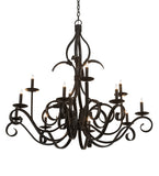 48"W Cypress 12 Lt Chandelier