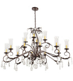 62"L Windsor 14 Lt Oblong Chandelier