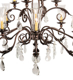 62"L Windsor 14 Lt Oblong Chandelier