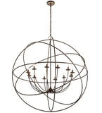 54"W Atom Enerjisi 12 Lt Chandelier
