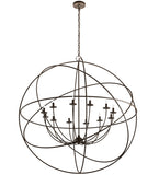54"W Atom Enerjisi 12 Lt Chandelier