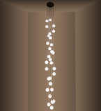 28"W Bola 30 Lt Cascading Pendant