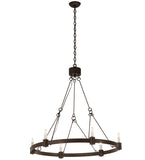 36"W Kenosha 6 Lt Chandelier