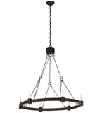 36"W Kenosha 6 Lt Chandelier