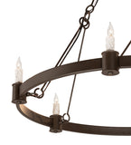 36"W Kenosha 6 Lt Chandelier