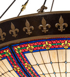 62"W Fleur-de-lis Inverted Pendant