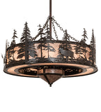 46"W Elk at Dusk Chandel-Air Fan