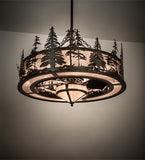 46"W Elk at Dusk Chandel-Air Fan