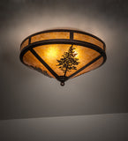 20"W Tamarack Flushmount