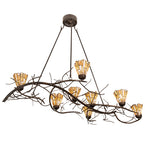 61"L Winter Solstice Delta 8 Lt Oblong Chandelier