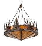 54"W Moose at Dusk Inverted Pendant