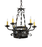 24"W Dragone 6 Lt Chandelier