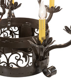 24"W Dragone 6 Lt Chandelier