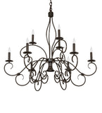 40"W Grace 10 Lt Two Tier Chandelier