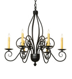 28"W Squire 6 Lt Chandelier
