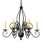 28"W Squire 6 Lt Chandelier