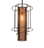 14"W Cilindro Golpe Pendant