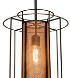 14"W Cilindro Golpe Pendant