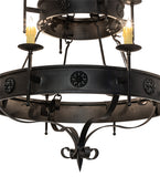48"W Lorenzo 12 Lt Two Tier Chandelier
