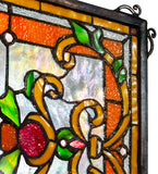 25"W X 12"H Emma Stained Glass Window