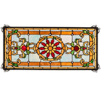 25"W X 12"H Emma Stained Glass Window