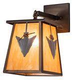 9"W Arrowhead Outdoor Wall Sconce