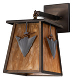 9"W Arrowhead Outdoor Wall Sconce