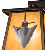 9"W Arrowhead Outdoor Wall Sconce