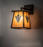 9"W Arrowhead Outdoor Wall Sconce