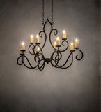 48"L Clifton 10 Lt Oblong Chandelier
