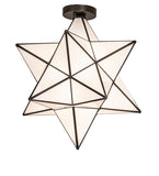 18"W Moravian Star Flushmount