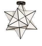 18"W Moravian Star Flushmount
