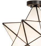 18"W Moravian Star Flushmount