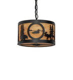 10"W Wildlife at Pine Lake Pendant