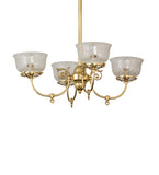 27"W Revival Gas & Electric 4 Lt Chandelier