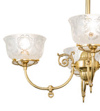 27"W Revival Gas & Electric 4 Lt Chandelier
